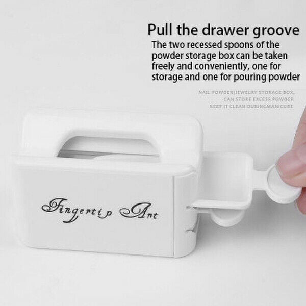 Portable Dipping Powder Recycling Tray Nail Tools Double-Layer Convenient NailK9