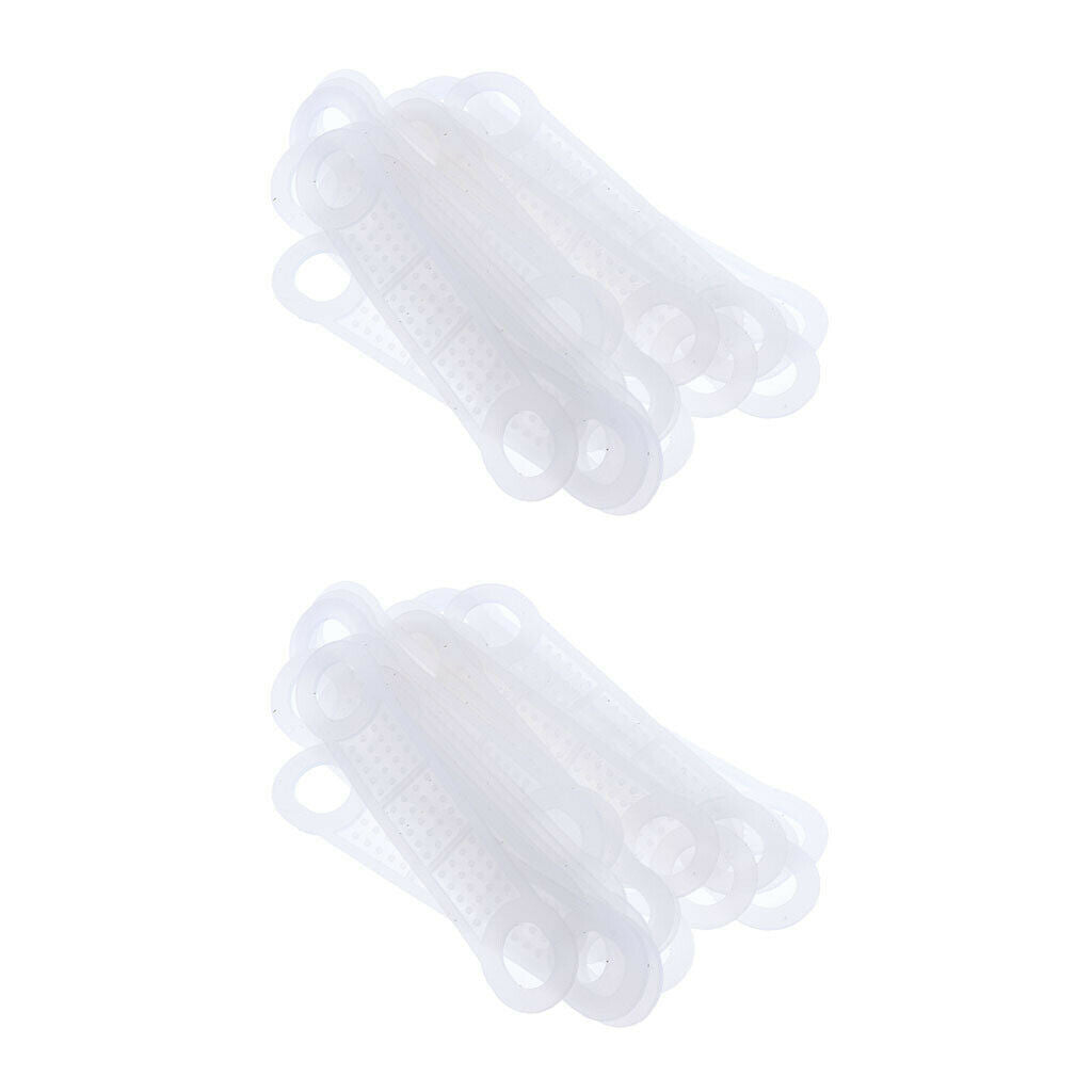 40Pcs Clear Non-Slip Silicone Clothes Hanger Grips Clothing Hanger Strips