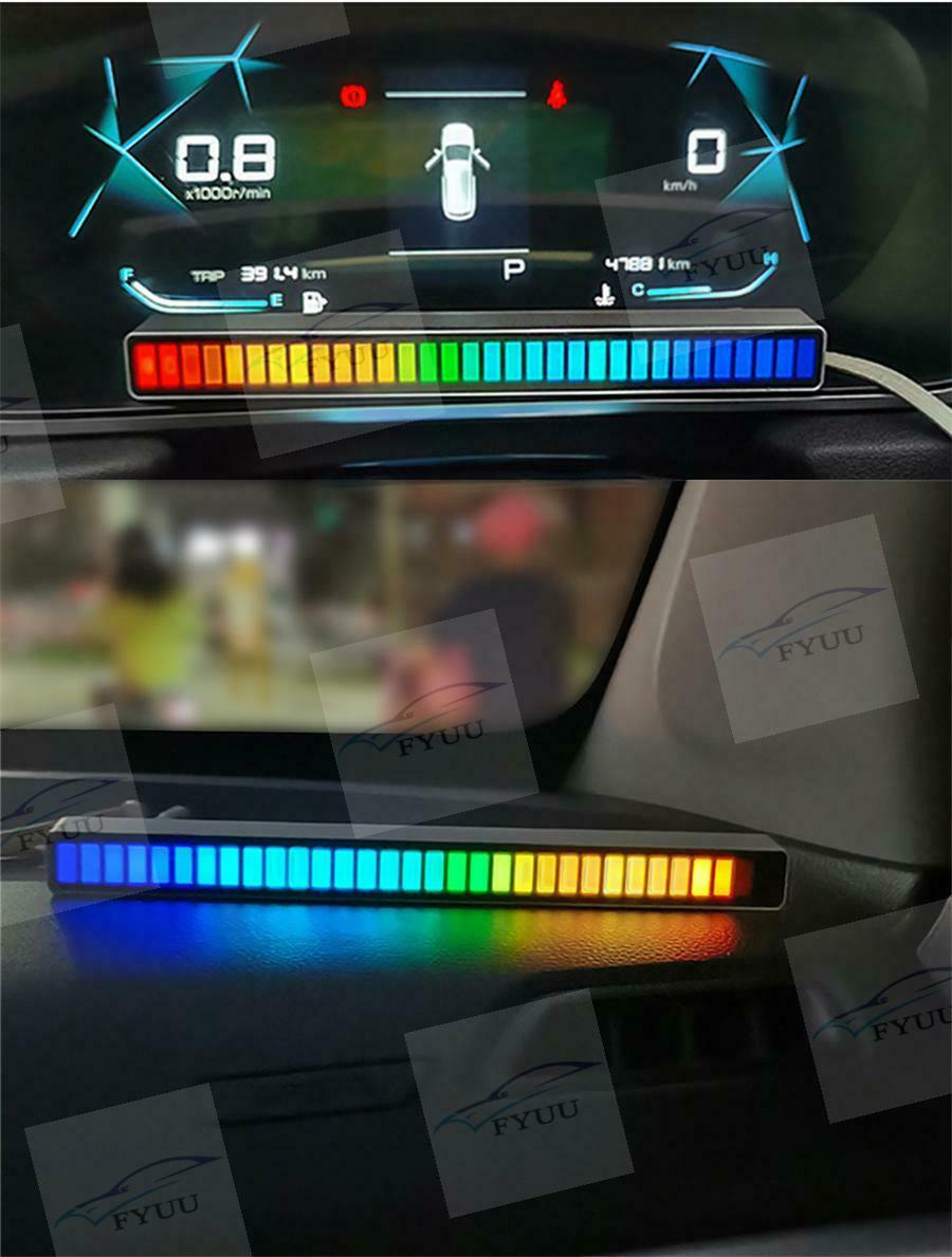 RGB 32LED Voice-Activated Pickup Rhythm Light Colors Sound Control Ambient Light