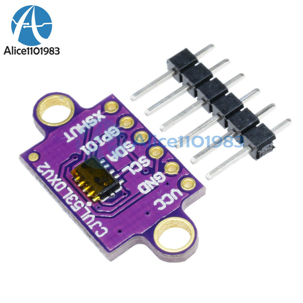 10PCS L53L0X TOF Distance Sensor Breakout Module GY-VL53L0XV2V for Arduino