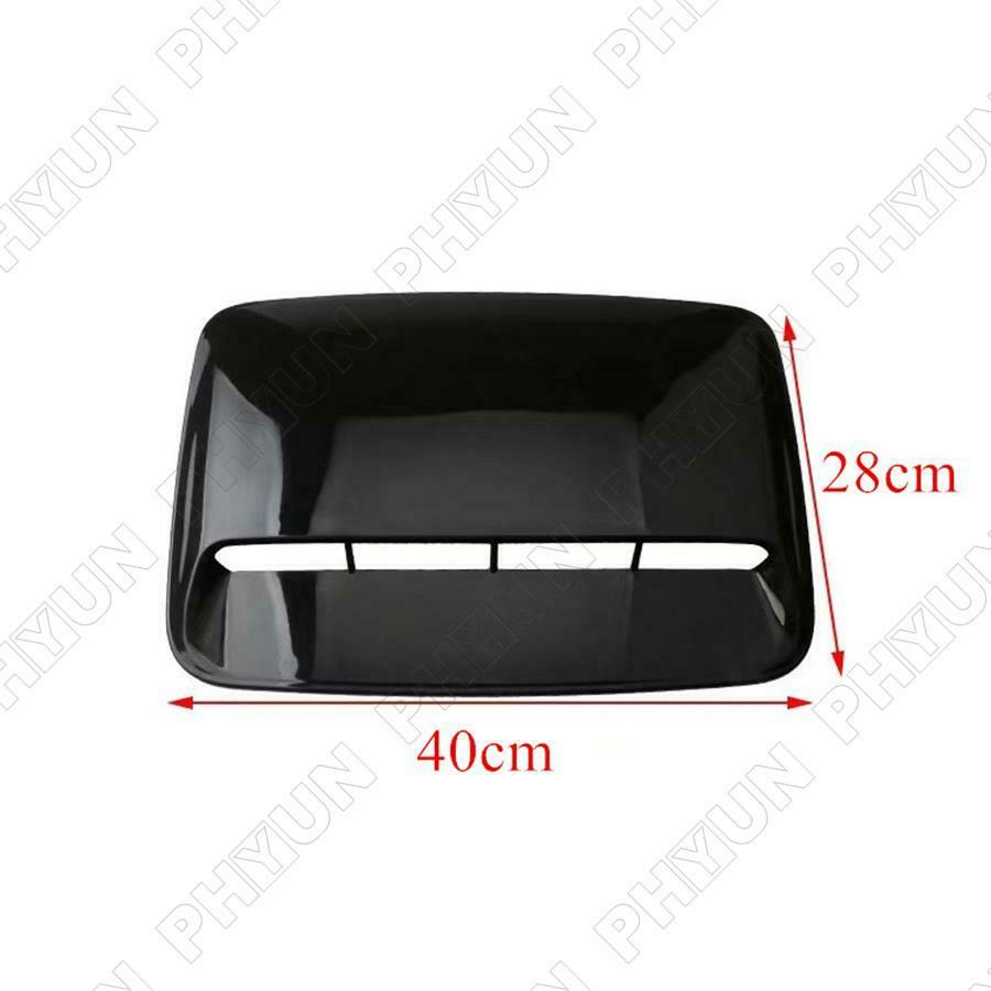Universal Car SUV Hood Scoop Air Intake Vent Bonnet Decorative Cover Gloss Black