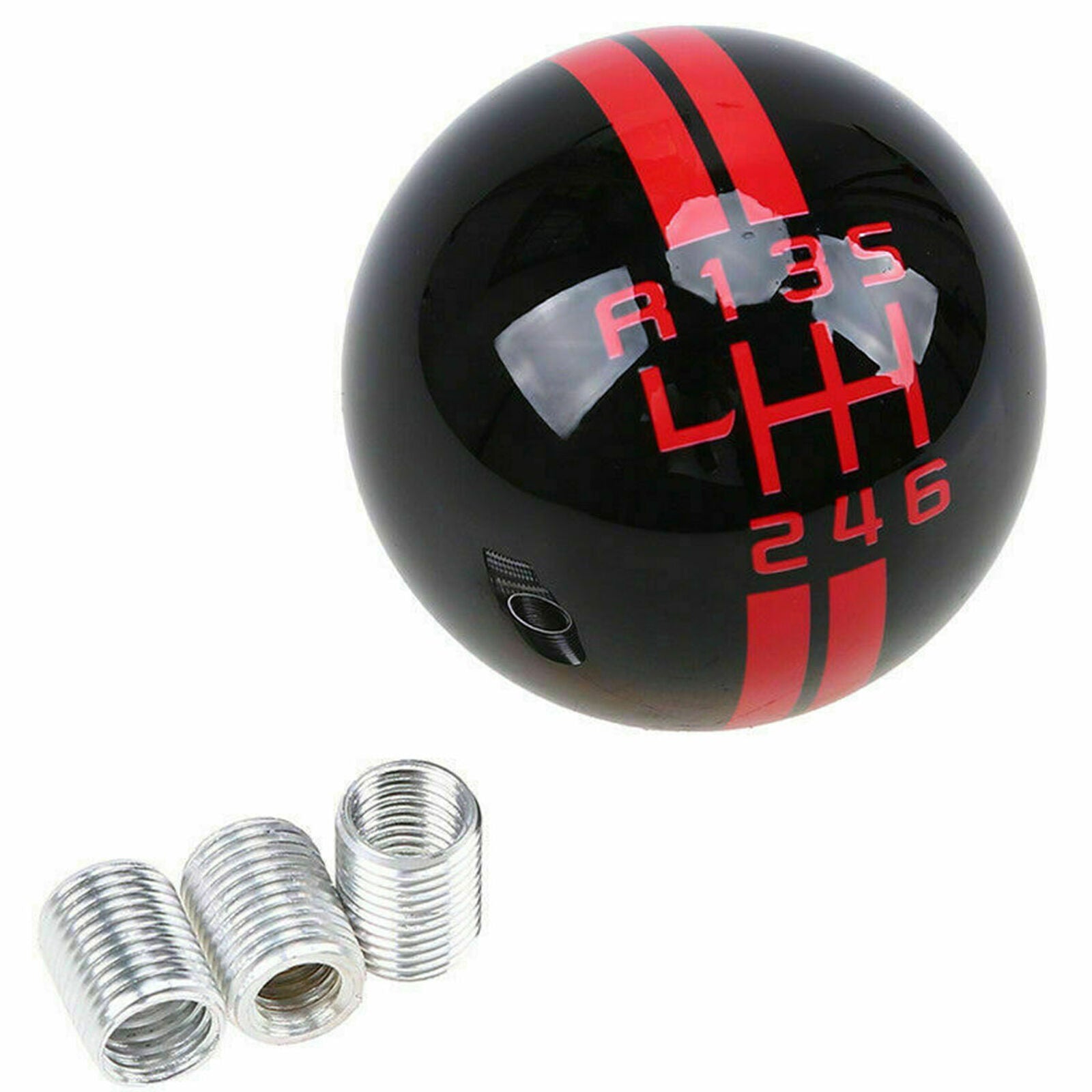 For Ford 6 Speed Round Ball Manual Gear Stick Shift Knob Shifter Lever Black