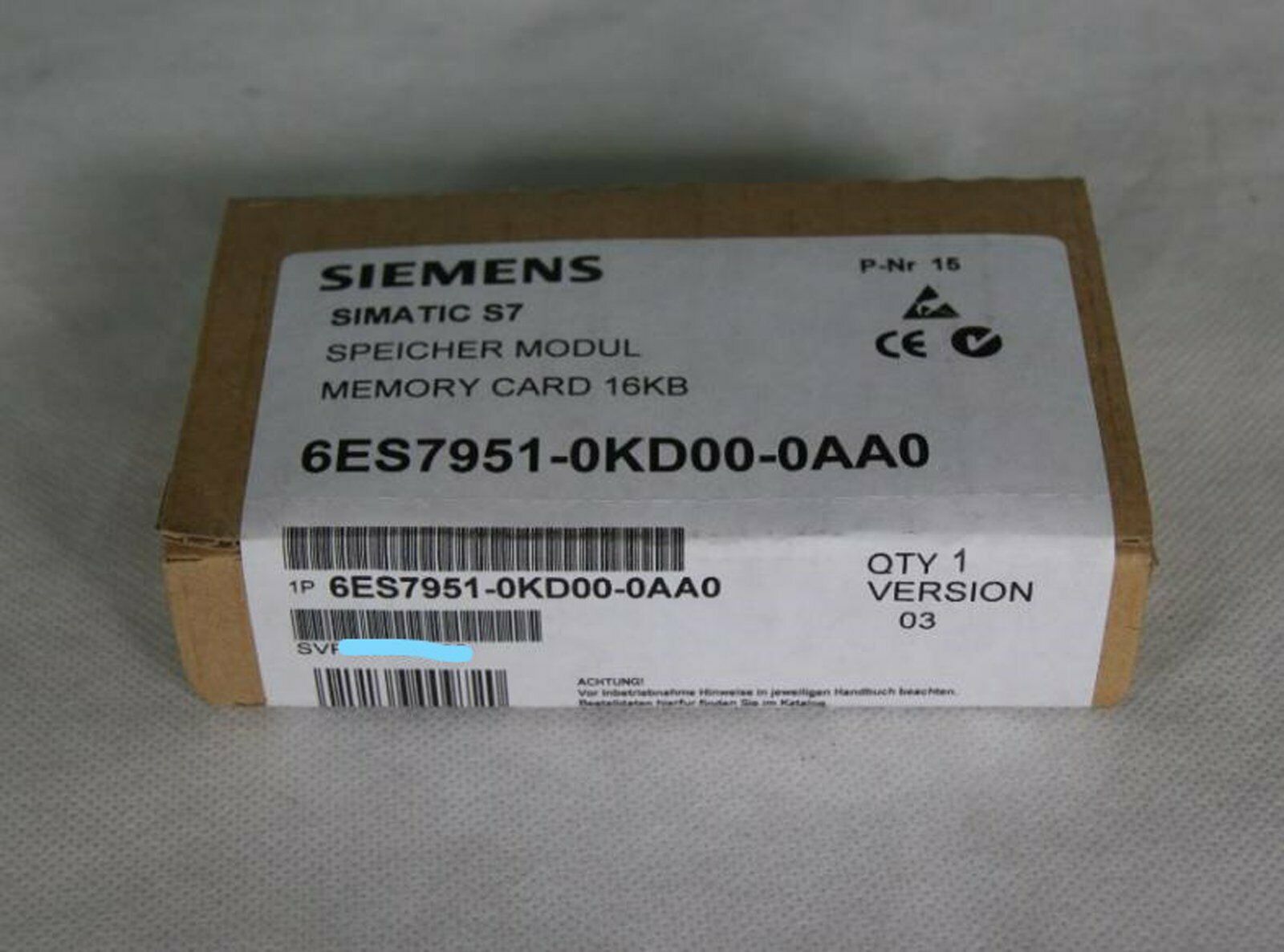 New In Box Siemens 6ES7951-0KD00-0AA0 6ES7 951-0KD00-0AA0 One year warranty