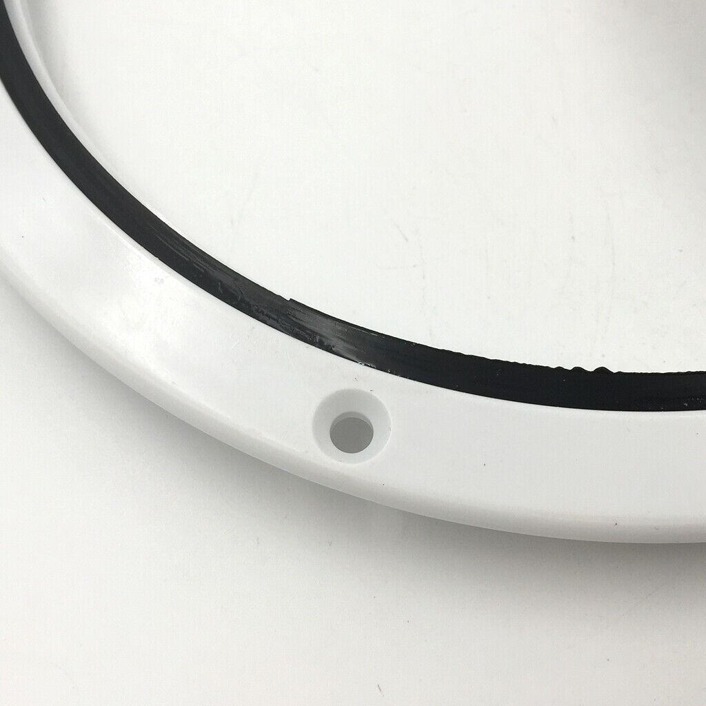 Marine 10.49 Inch Round Non Slip Inspection Hatch with Detachable Cover White