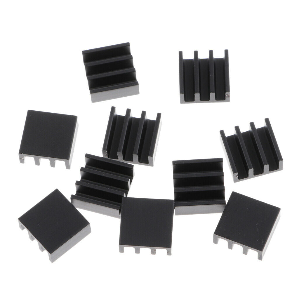 Aluminium Radiator Heatsink Heat Sink 11x11x5mm (Pack 10)