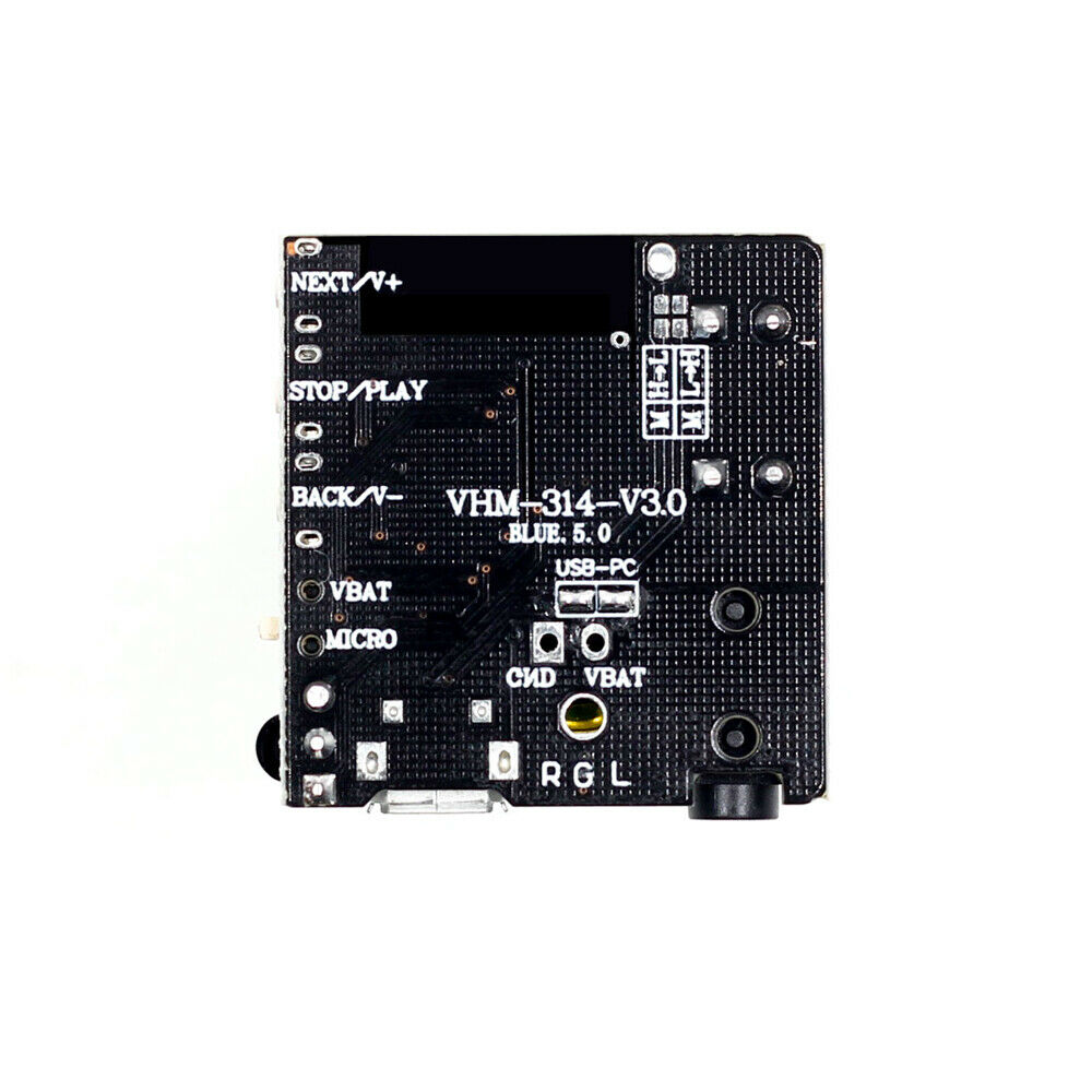 Bluetooth 5.0 Audio Decoder Board MP3 Car Speaker Amplifier w/ IR Remote Control