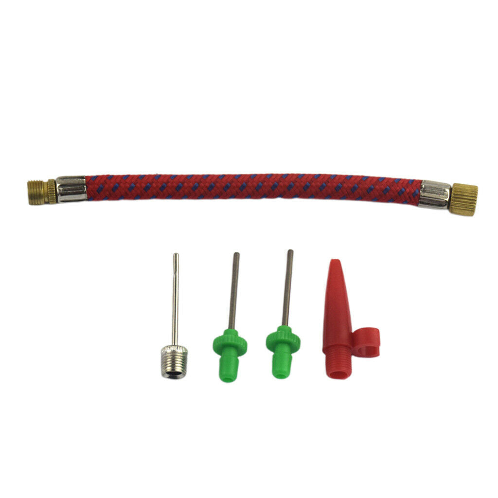 5 Packs Needle Valve Connector Pump Adaptor Set for Bicycle Tyres