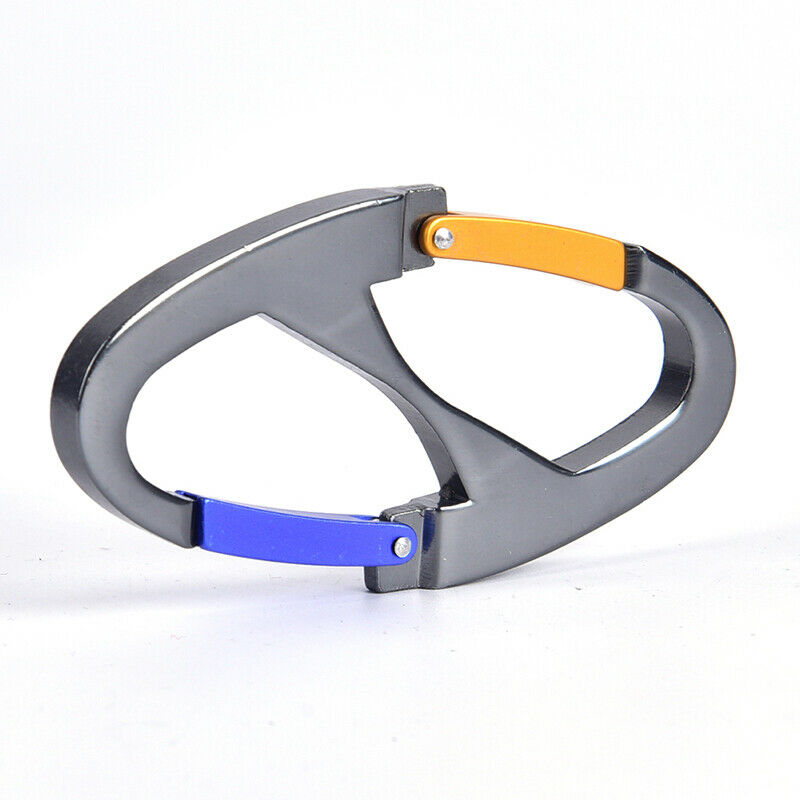 8 Shaped Carabiner Keychain Snap Clip Hook Hiking Buckle Outdoor Camping .l8