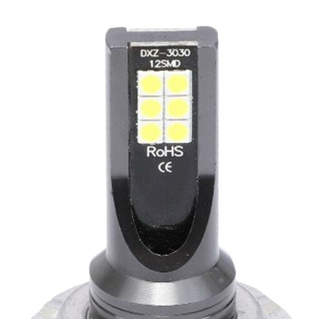 Auto Car 12 LED Fog Headlight Bulbs Conversion Kit Hi/Lo Beam Lamps H7 3030