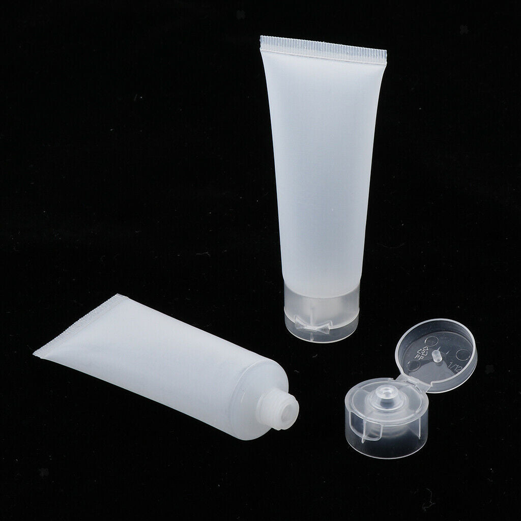 100 Pieces Frosted Empty Squeeze Skincare Makeup Travel Bottle Containers