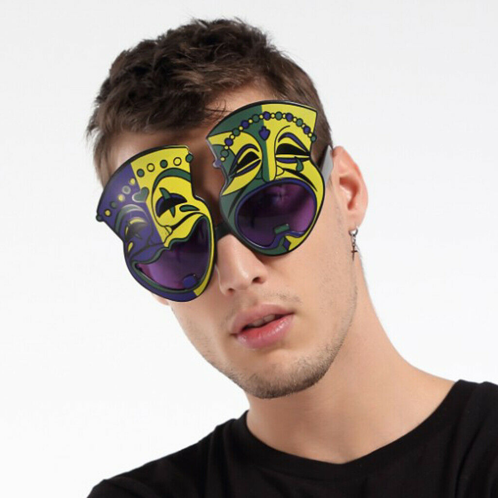 Grimace Eyeglasses Masquerade Party Eyewear Glasses Halloween Costume Supply