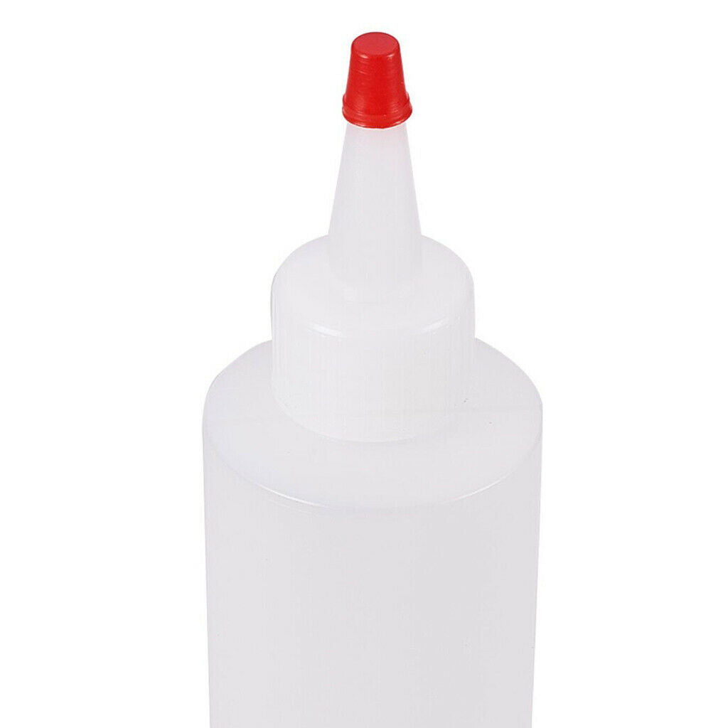 8x Plastic Squeeze Bottles w/ Nozzle Tip Liquid Glue Refillable Bottle for Paint