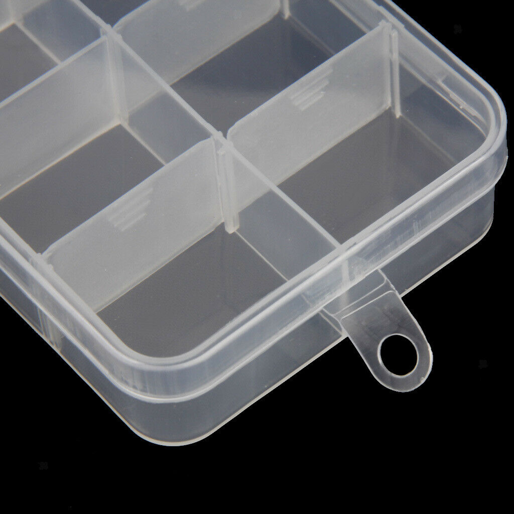 2pcs Plastic Jewelry Bead Organizer Box Storage Container Case Craft Tool - 10