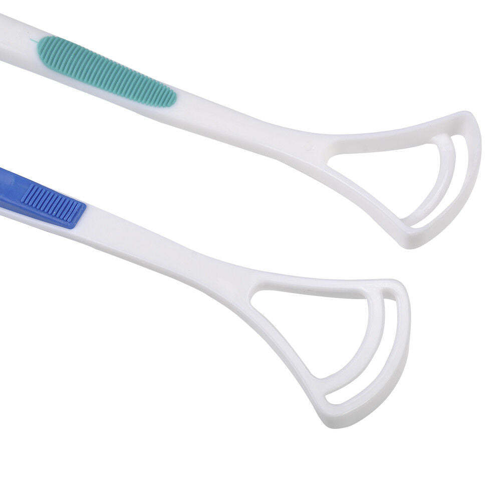 2Pcs Soft Tongue Cleaner Scraper Dental Mouth Oral Clean Heath Care Brush Tool