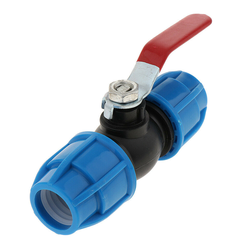 2x25mm Plastic Quick Connect Straight Stop Valve DN15 DN20 DN25 DN32