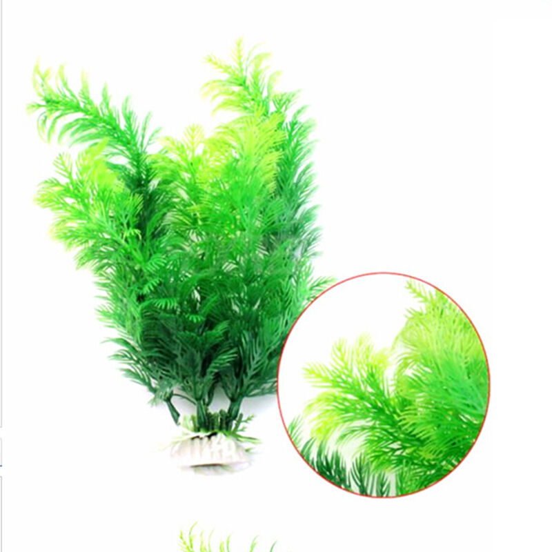 30cm High Artificial Fish Tank Water Plants Aquarium Decor Ornament Plast.l8