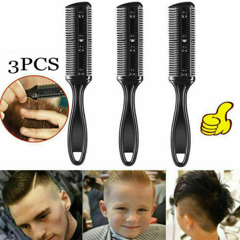 3 Hair Brush Cutter Comb Beard Trimmer Cut Thinning Slice Hair Shaper Razor Tool