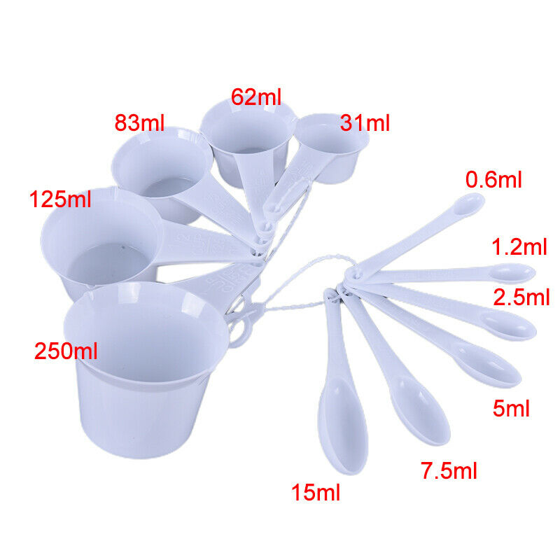 11PCS Measuring Cups And Measuring Spoon Scoop Handle Kitchen Measuring T.l8