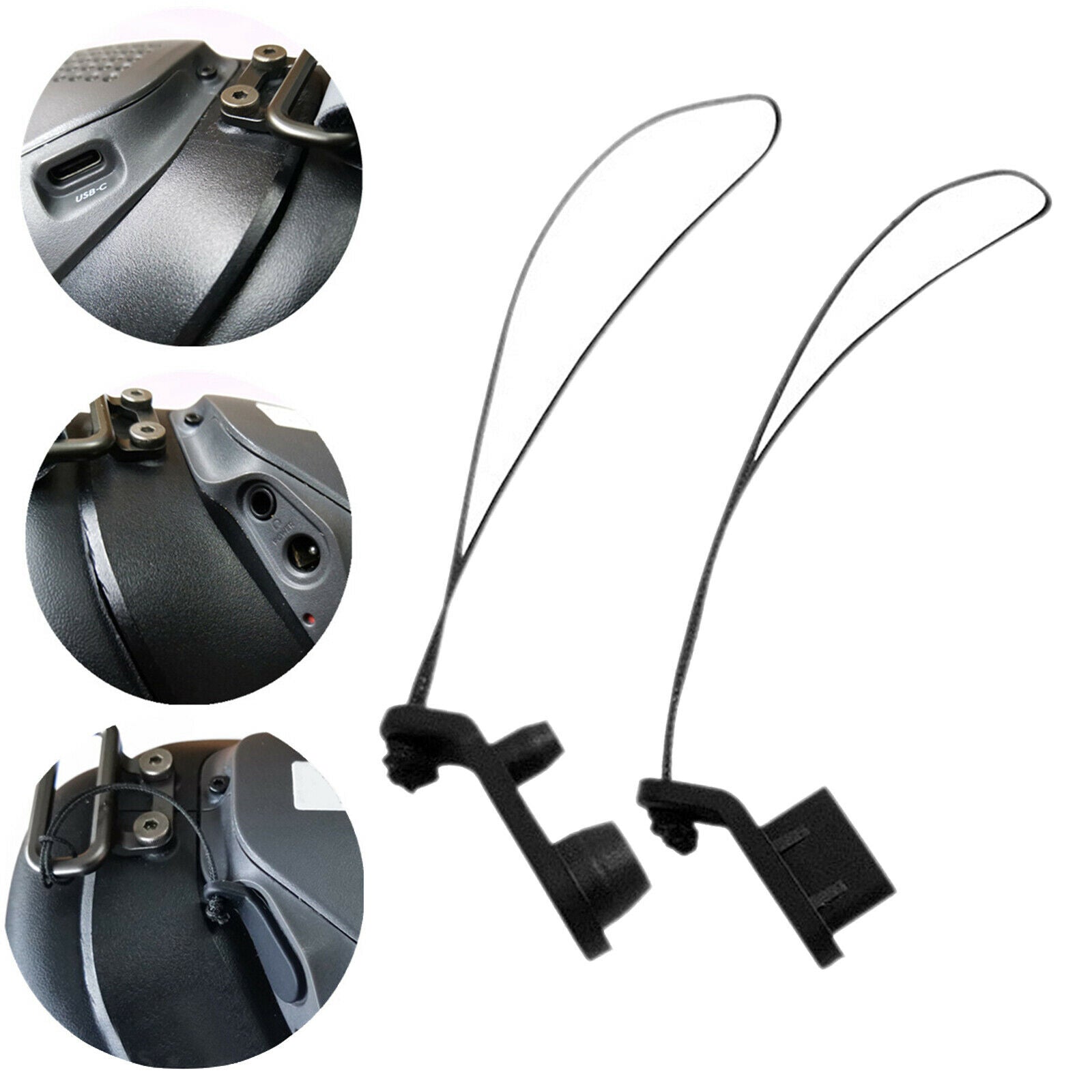 Small Dust-proof Plug Kit For DJI FPV Goggles Replace Black Lightweight