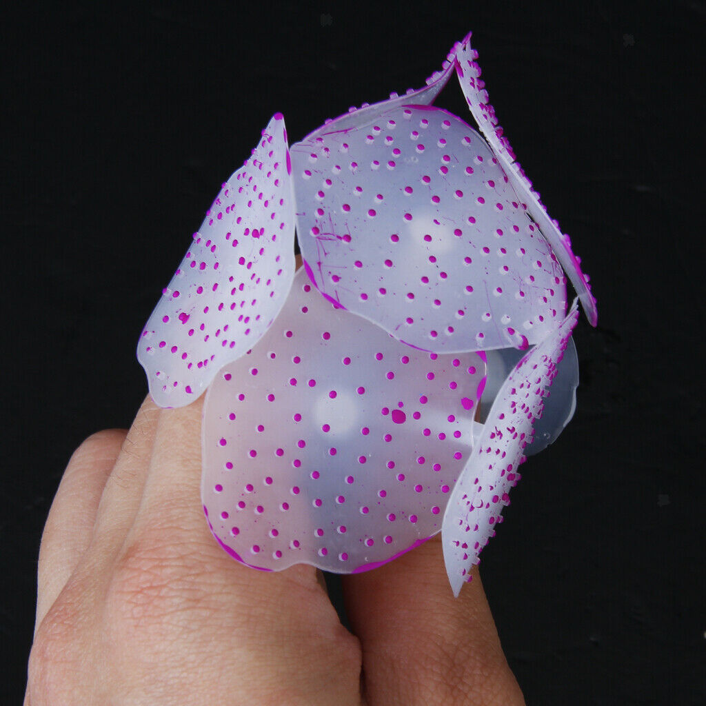 Silicone Aquarium Fish Tank Decor Artificial Coral Plant Underwater Decoration -