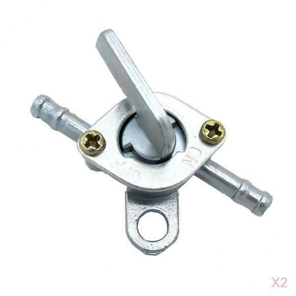 2 Pieces Fuel Tank Tap Valve Petcock Switch Assembly for ATV Quad Dirt