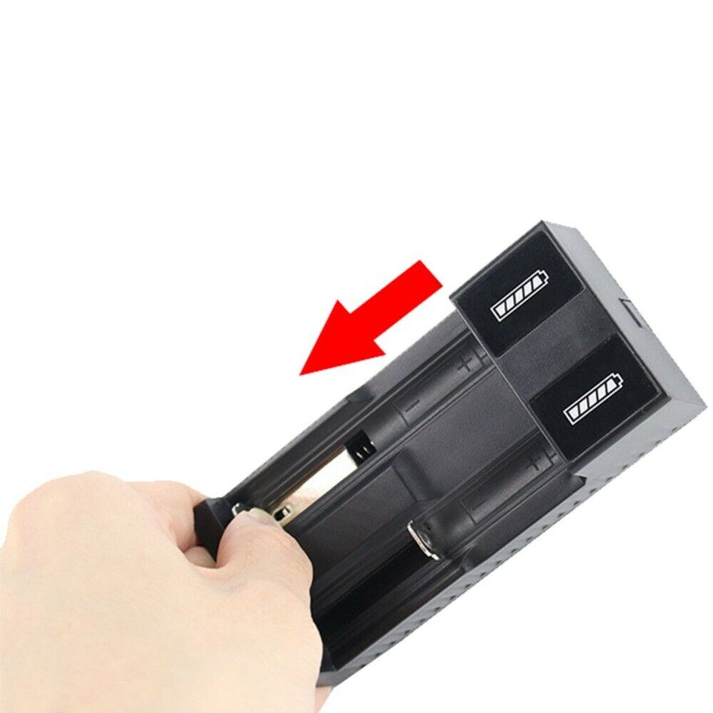 Universal 2slot USB Smart Charger 3.7V for 18650 Charger Rechargeable Batteries
