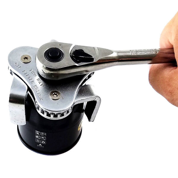 Two Way Oil Filter Wrench Tool Drive 3-Jaw Remover 55-108mm Tool For Car Trucks