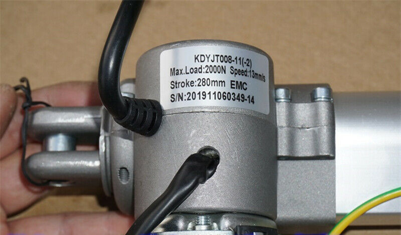 DC 24V 55W Hall feedback electric push rod motor stroke 280mm massage lift motor