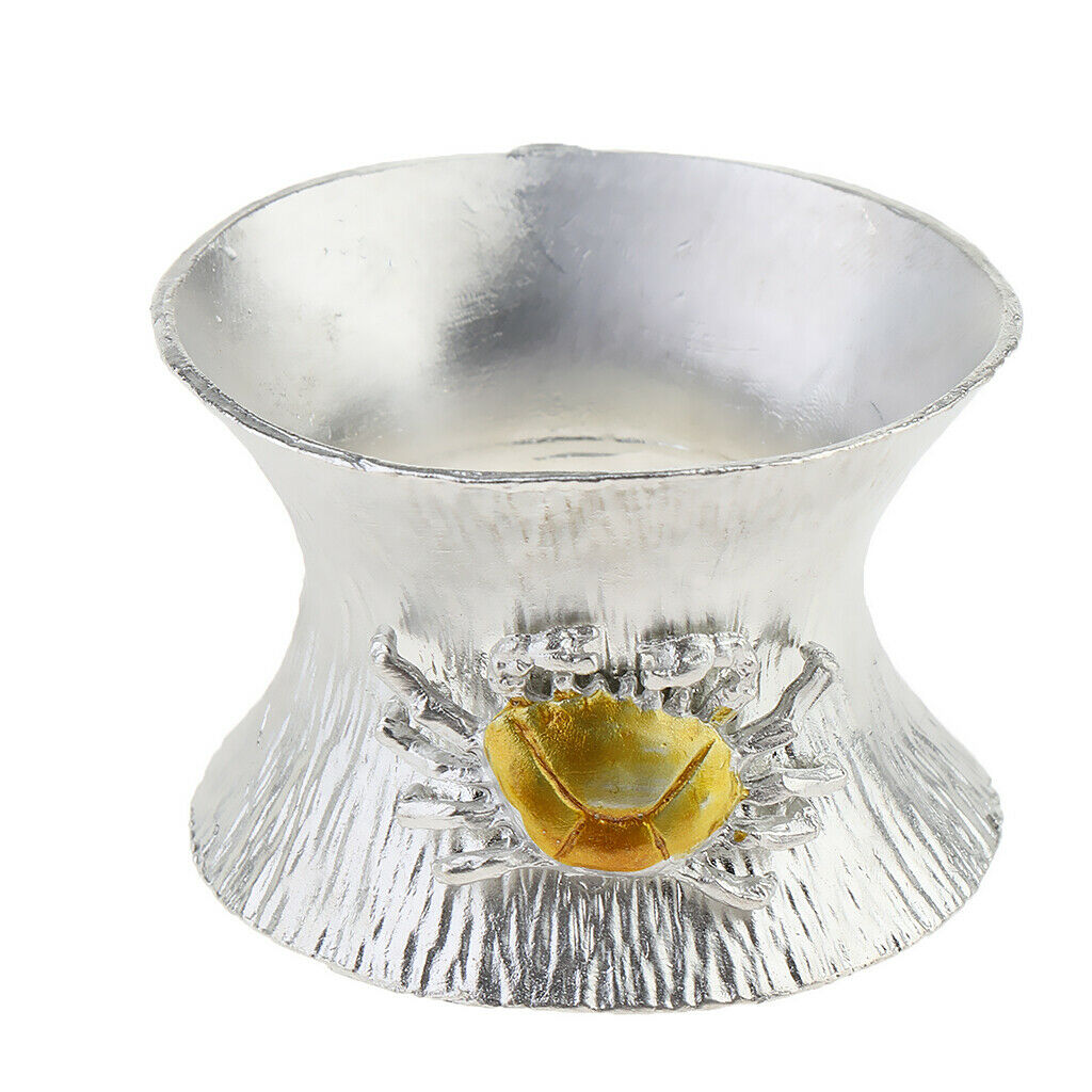 Pure Tin Tea Infuser Tea Filter Base Holder Tea Utensils Crab