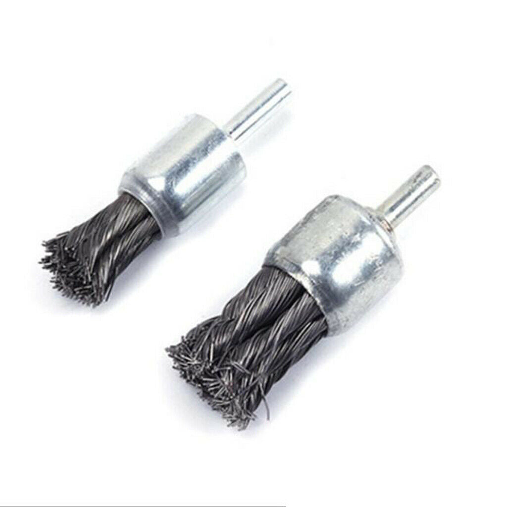 Wire Knot End Brush Rust Paint Removal Tools For Die Grinder or Drill 25mm