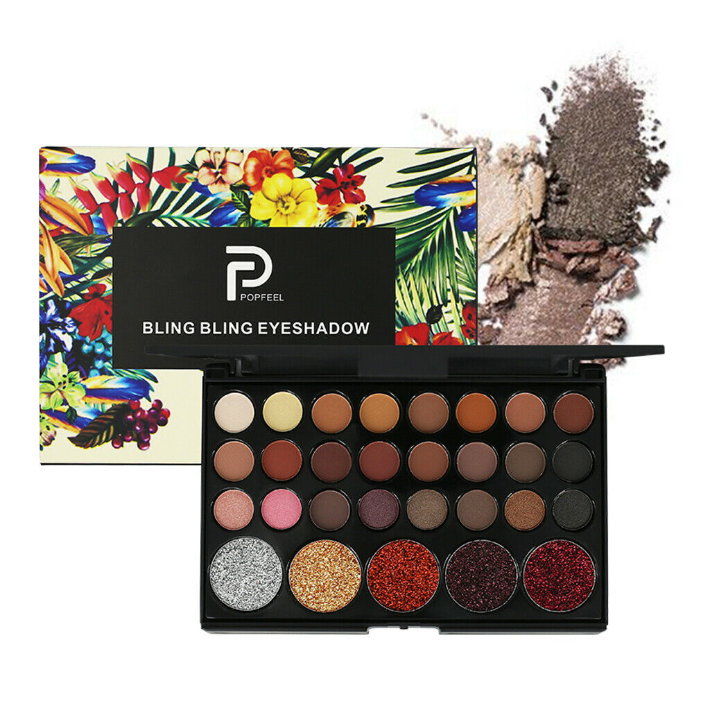 Beauty 29 Colors Glitter Eyeshadow Palette Smoky Shimmer Nude Matte Pearly Ultra