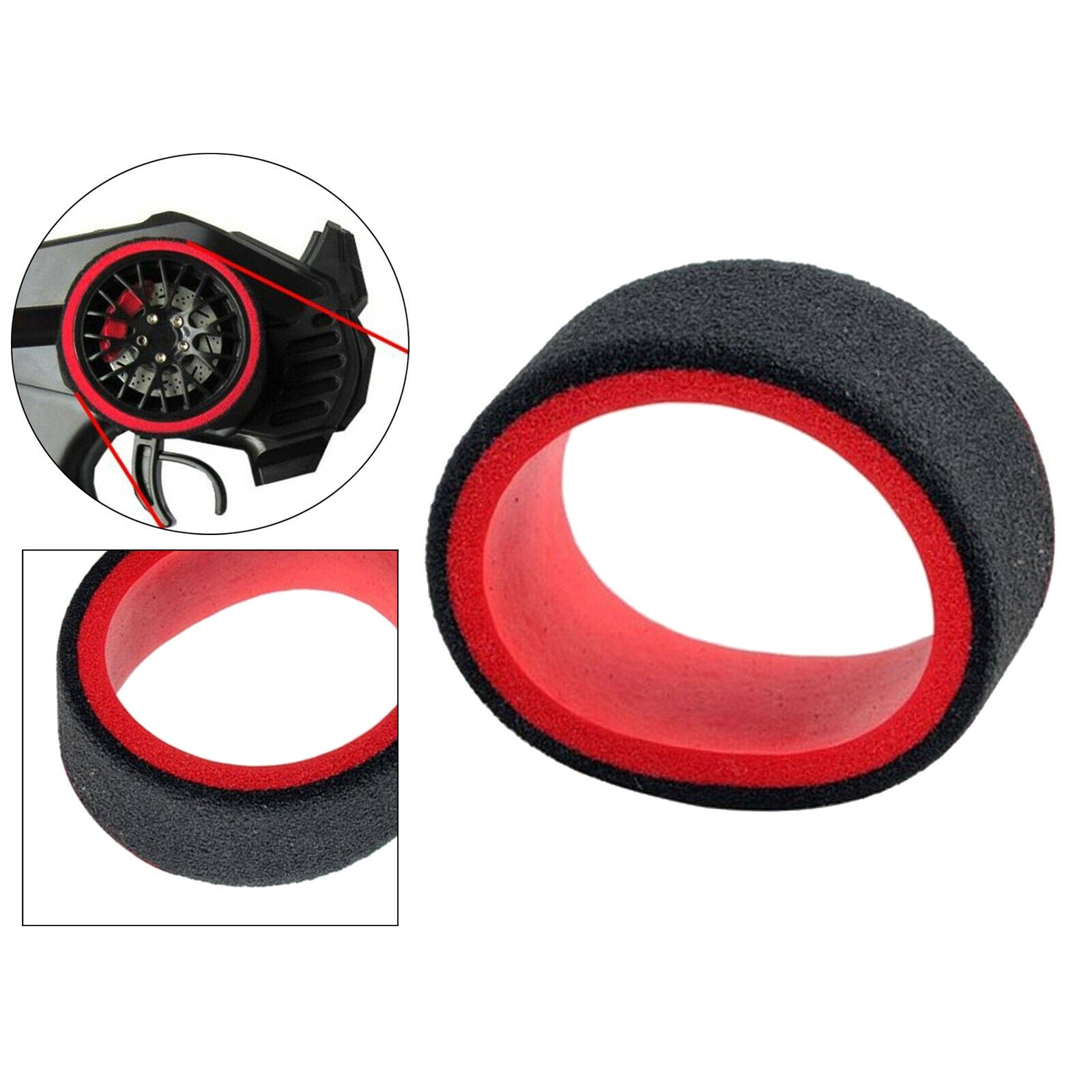 RC 2 Color Steering Wheel Foam Grip Hand Wheel Sponge for Flysky Parts
