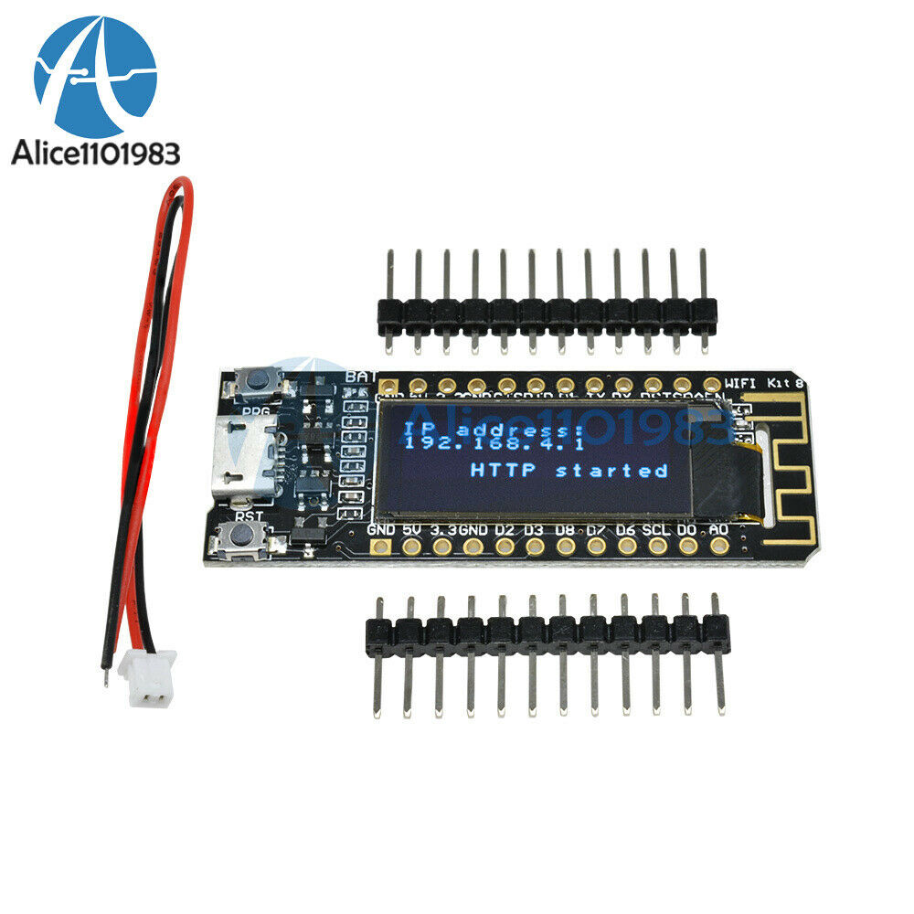 0.91" inch ESP8266 WIFI Module Blue OLED Display CP2104 Nodemcu for Arduino