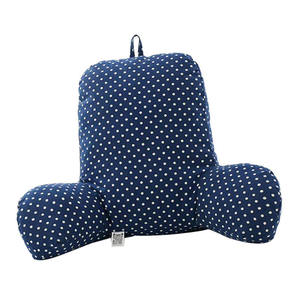 Back Support Bed Rest Reading Pillow TV Lounger Chair Backrest Cushion Blue