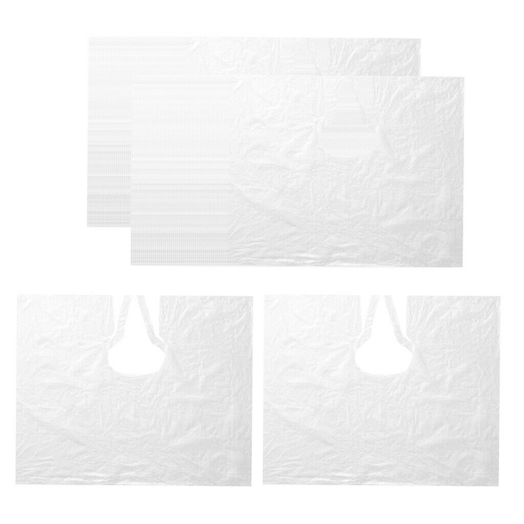 150-pack Clear Hair Cutting Capes Salon Gown Bibs Unisex for Hairdresser