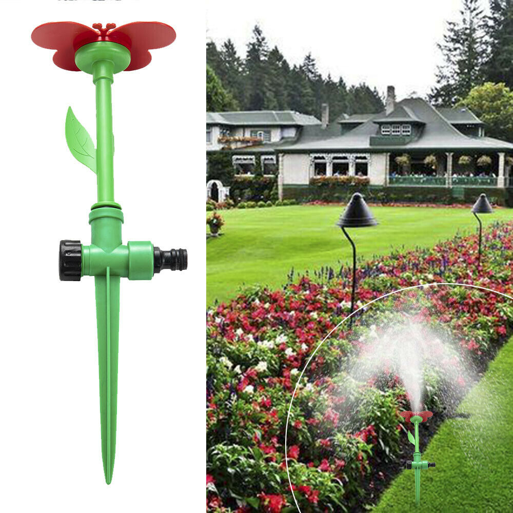 360 Garden Yard Rotating Lawn Water Sprinkler Watering Sprayer Irrigation System