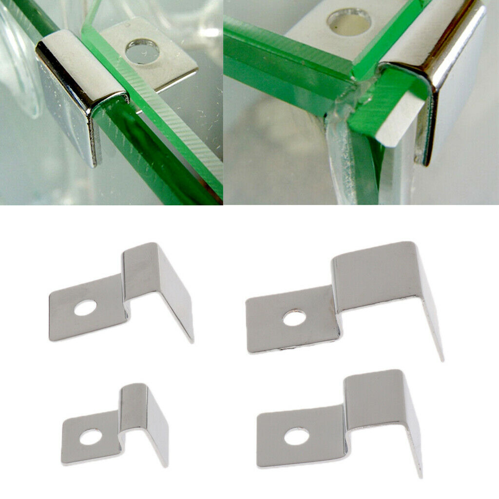 8x Durable Clips Clamp Lid Glass Cover Support Brackets for Aquarium Tank 5mm