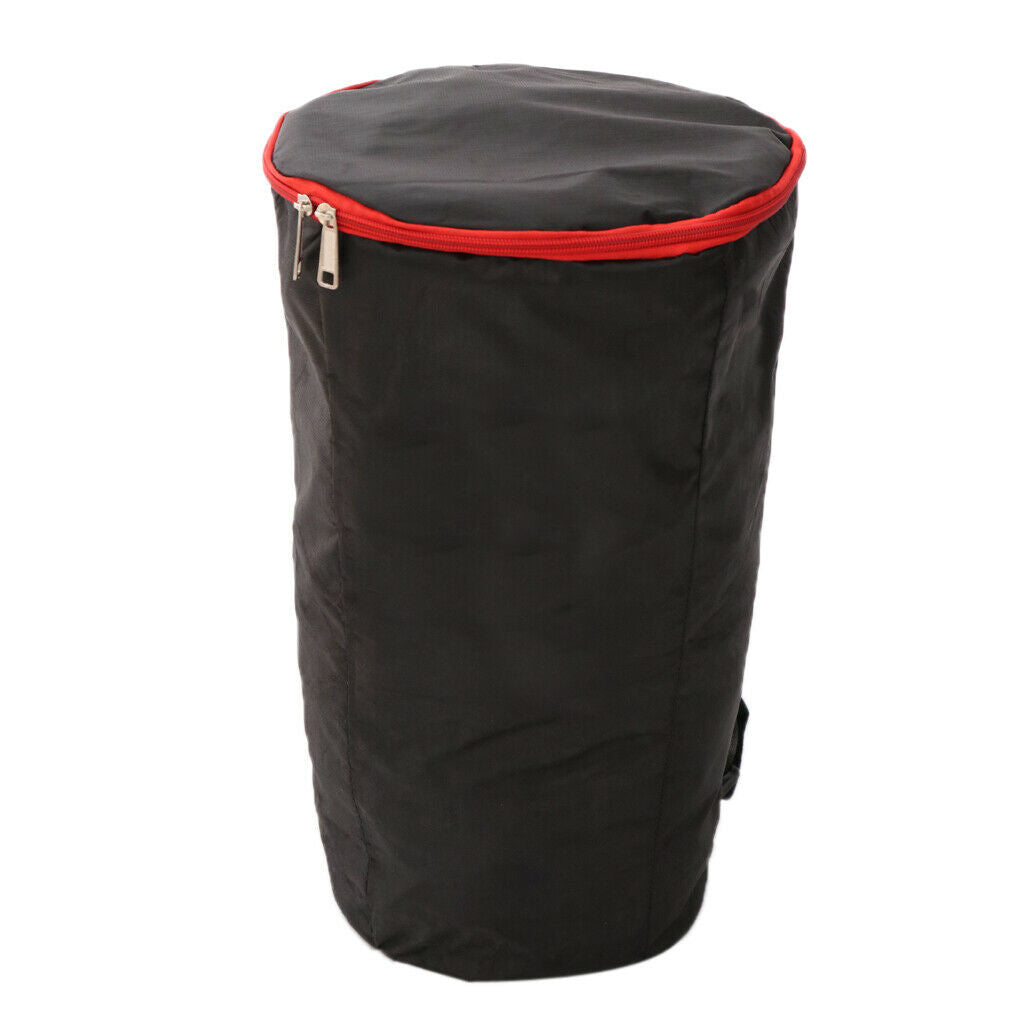 Black Padded Djembe Drum Carry Case Gig Bag for Percussion Instrument Parts