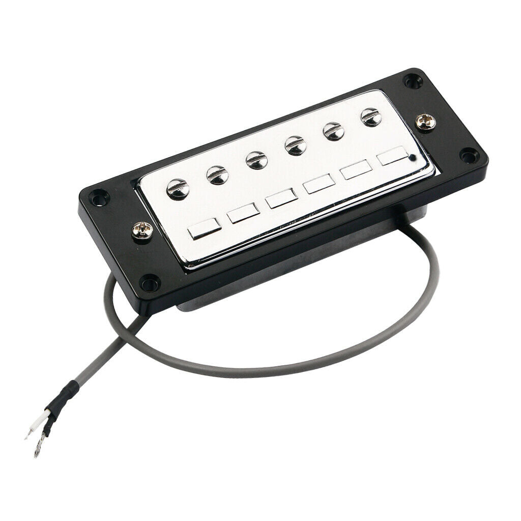 Mini Humbucker Pickups Bridge and Neck Set for Electric Guitar Parts Chrome