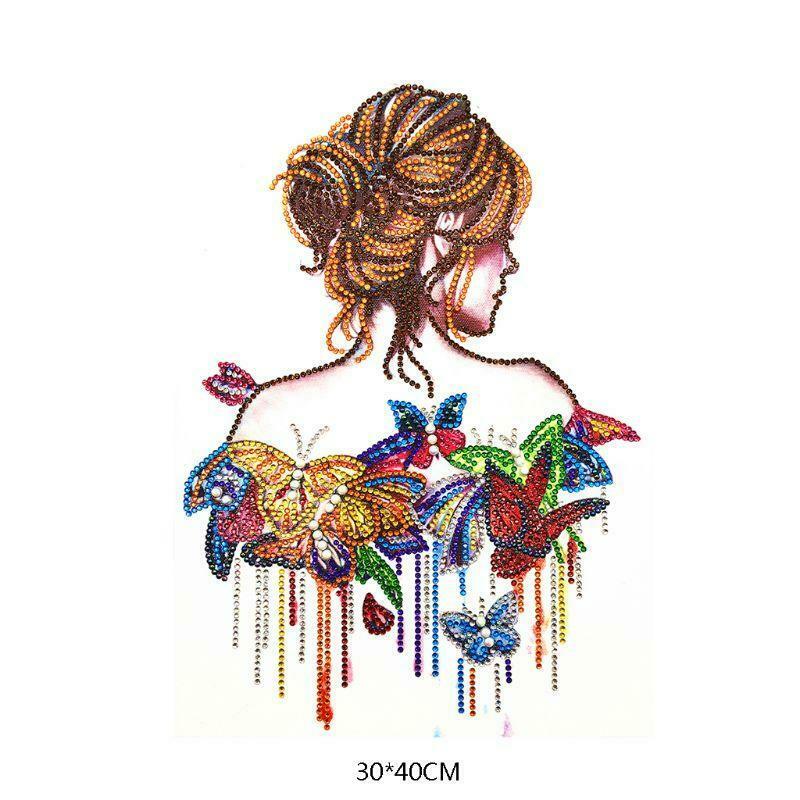 Butterfly Beauty 5D Special Shaped Diamond Painting Embroidery Needlework Cross