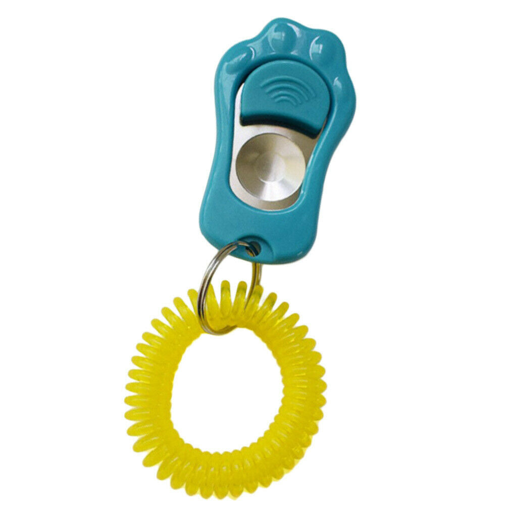 Dog Whistle Clicker Pet Training Clicker Silent Bark Control Tools Blue