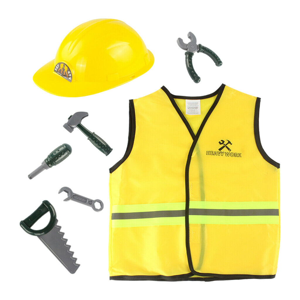 Kids Repairman Role Play Dress Up Masquerade Props for Toddlers Boys Gifts