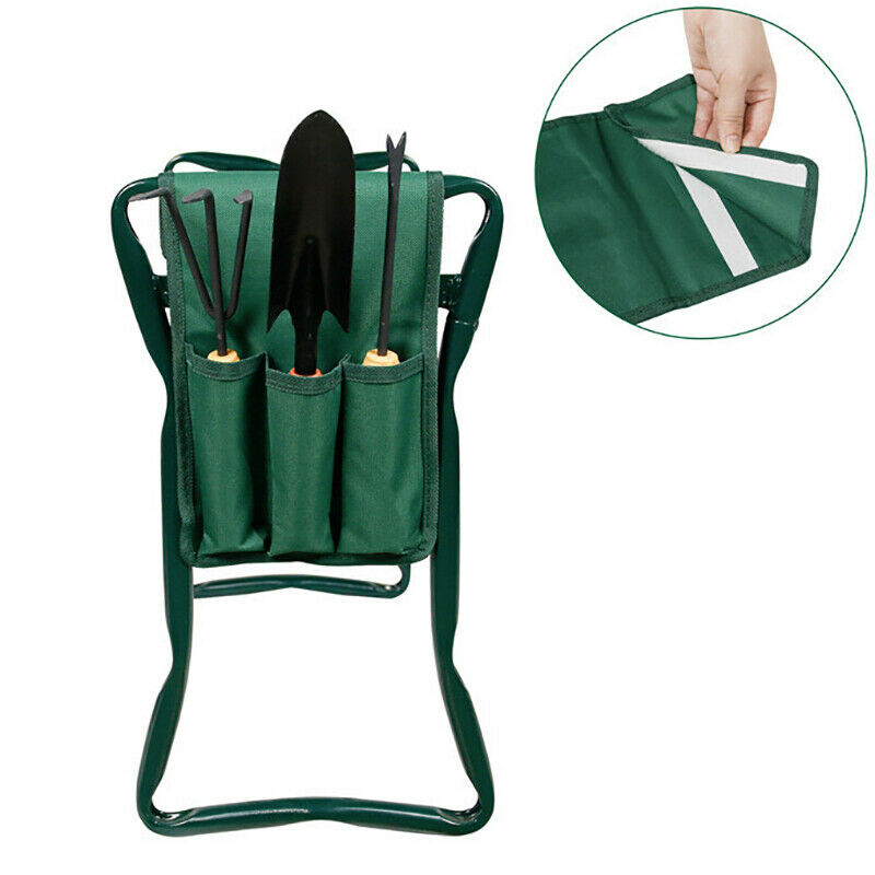 2Pcs Tool Side Bag Pockets Pouch for Garden Bench Garden Kneeler Stool GardeBDA