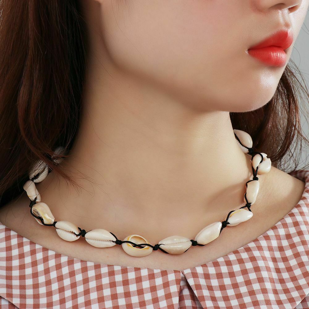 Gifts Bohemian Jewelry Bib Choker Beach Seashell Chain Handmade Shell Necklace