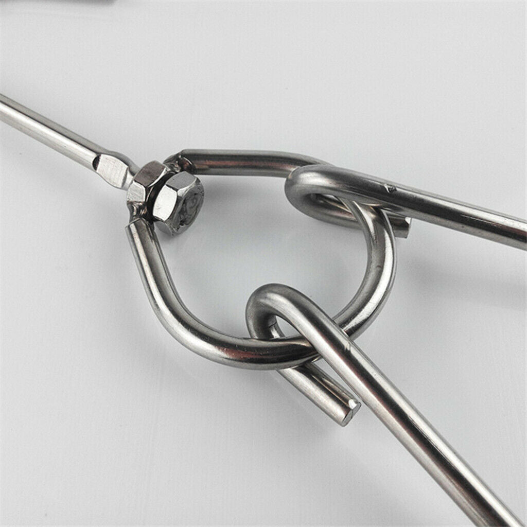 Set of 5 Stainless Steel Heavy Duty Hooks Chicken Processing BBQ Hook Tool