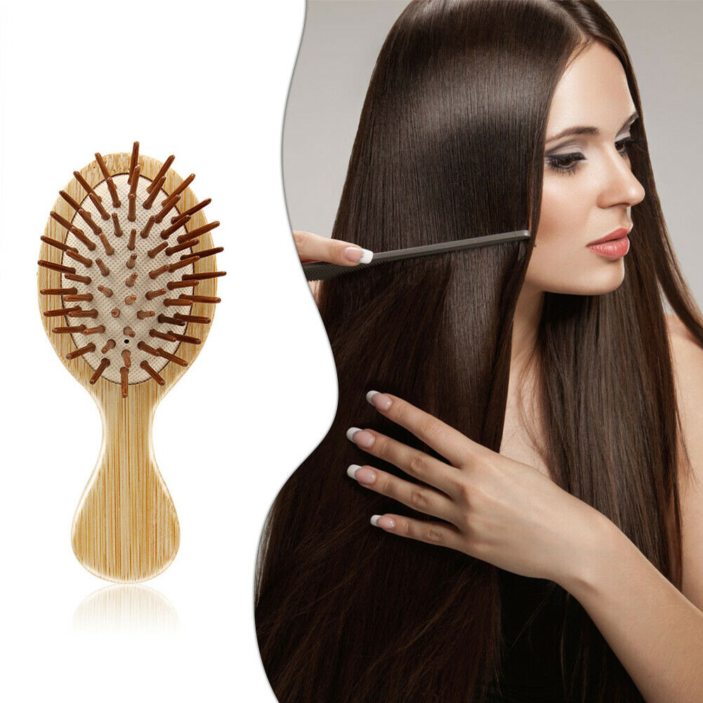 Wooden Cushion Airbag Comb Anti-static Hair Loss Scalp Massage Hair Brush @