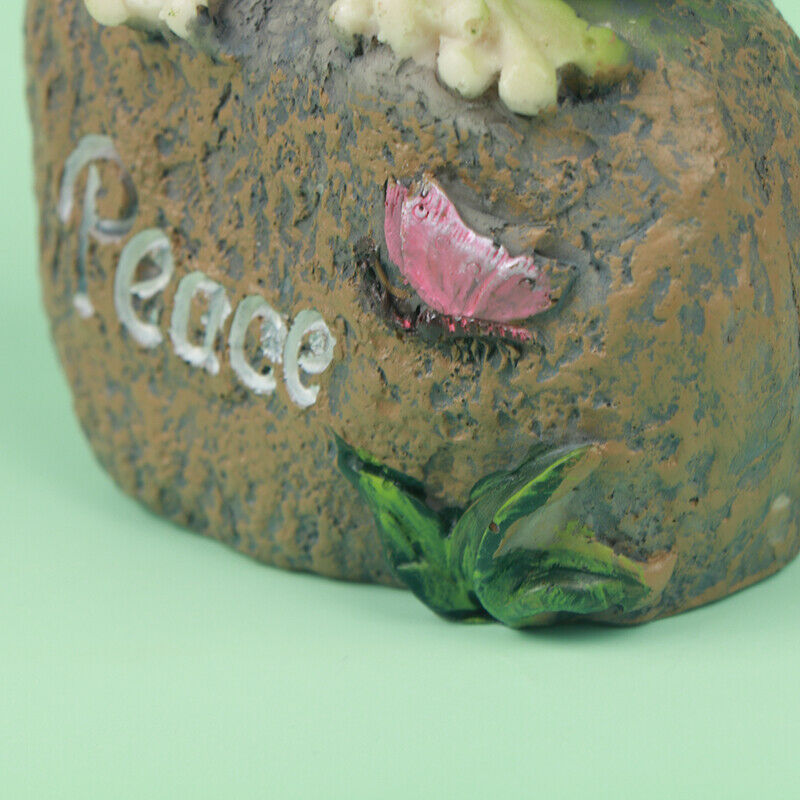 5 Inch Frogs Garden Statues Frogs Sitting On Stone Sculptures Stone Ornam.l8