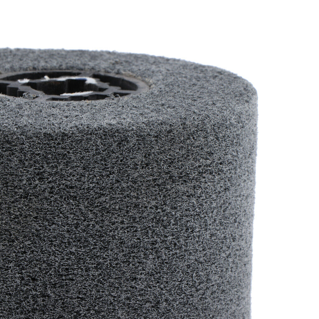 Non-woven Abrasive Flap Wire Drawing Polishing Burnishing Wheel #180 Gray