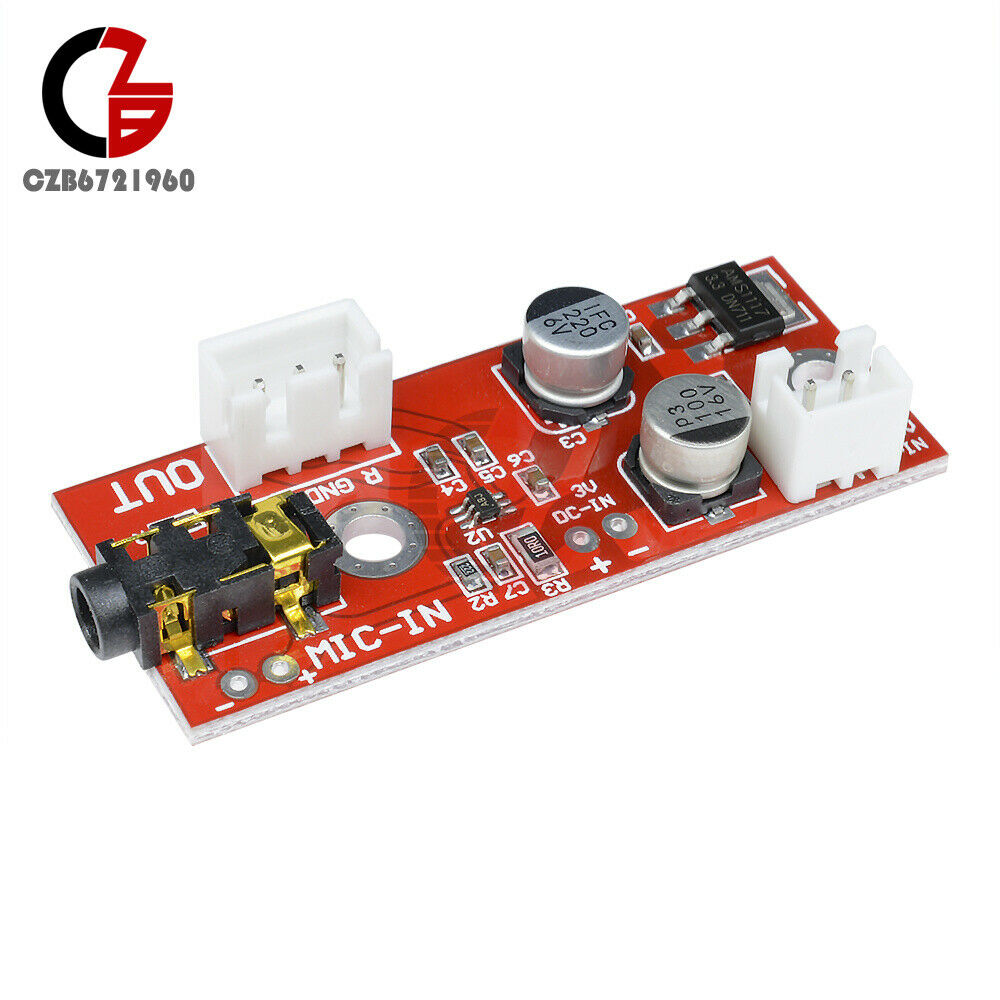 MAX9812 Electret Microphone Amplifier Board Sound Voice Module 3V/5V/12V Input