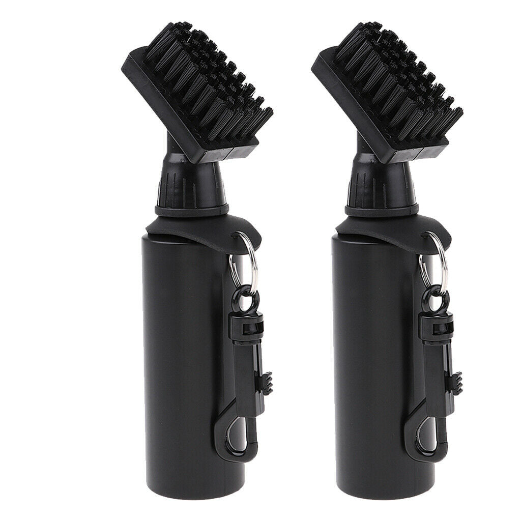 2 golf club brush golf cleaning brush groove water with clip